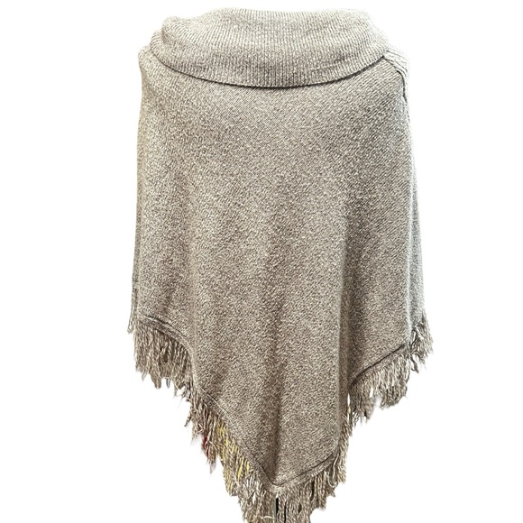 Karen Scott Fringe-Hem Sweater Poncho L/Xl - Picture 5 of 8